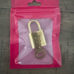 Louis Vuitton Gold Padlock with Key